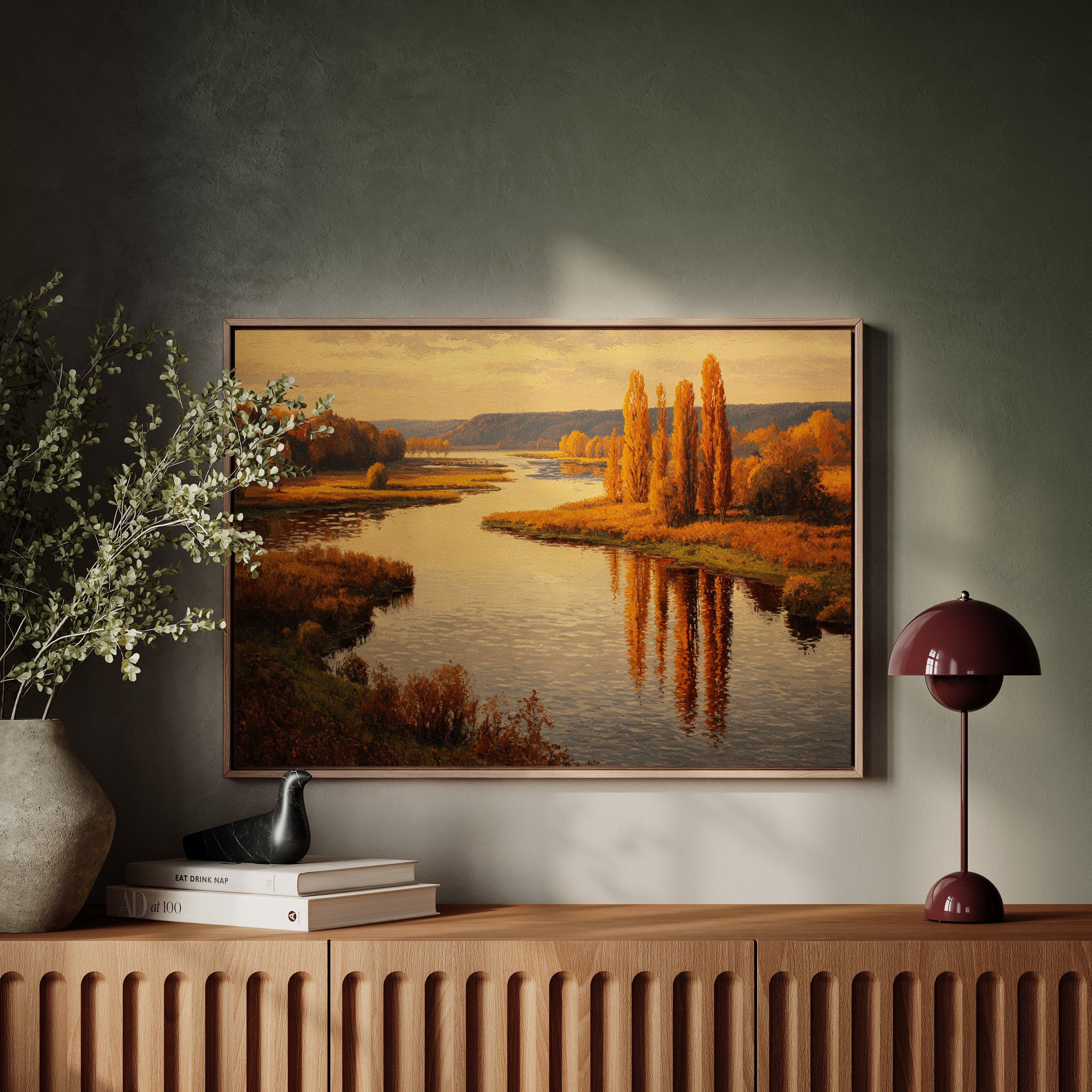 Golden Reflections at Dusk