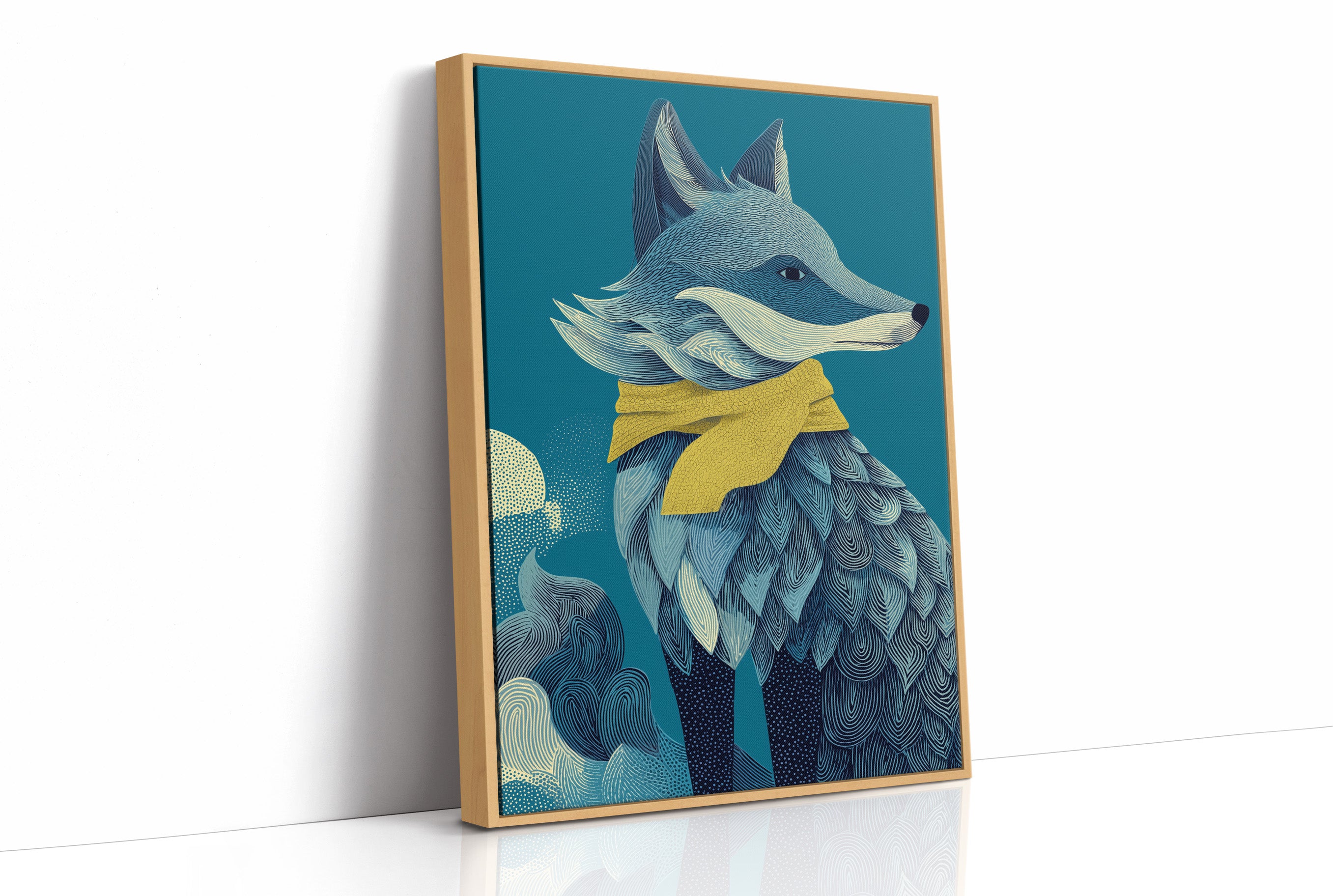 Fox Wrapped in Moonlight
