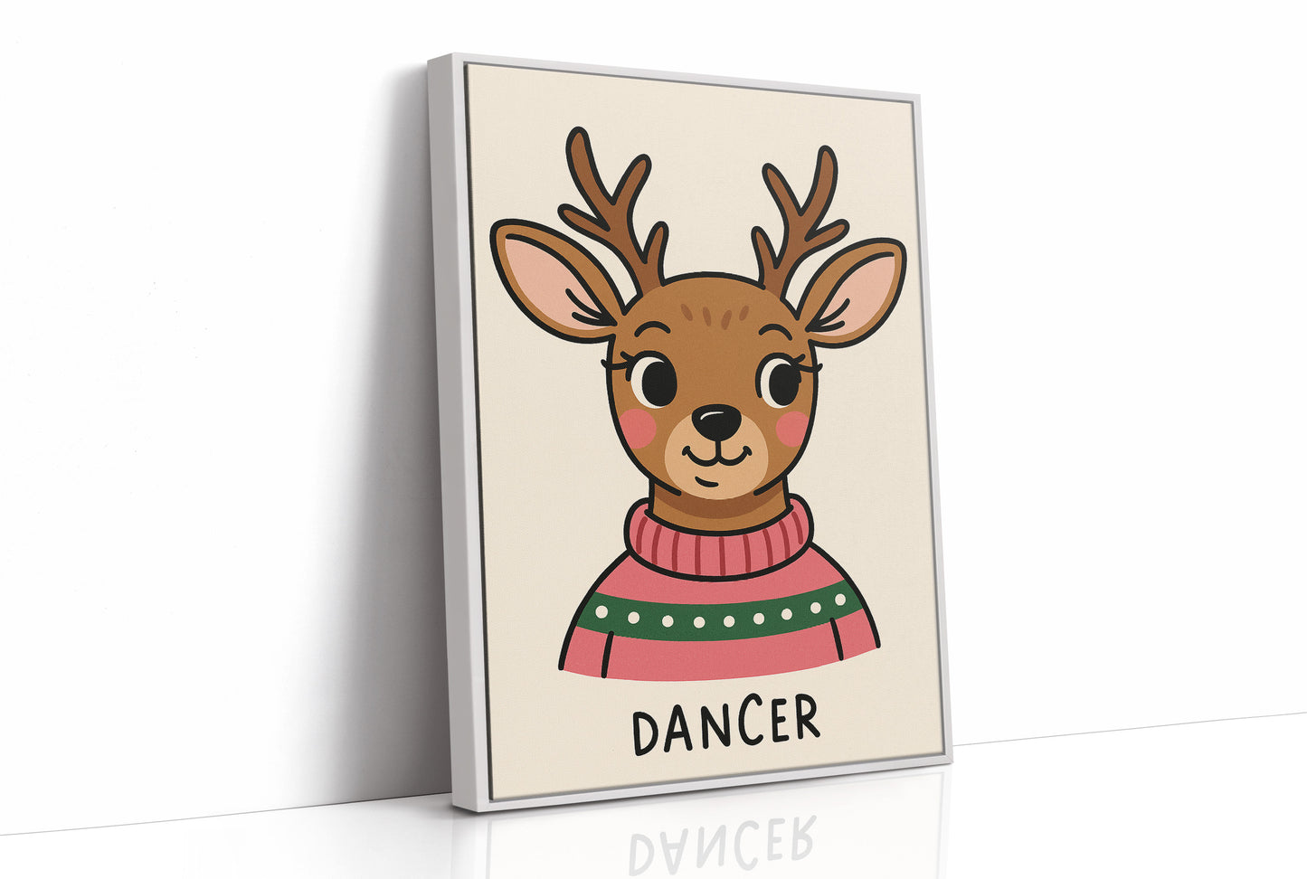 Cozy Reindeer In Holiday Sweater