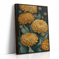 Chrysanthemums and Dandelion Stars: Dark Botanical III