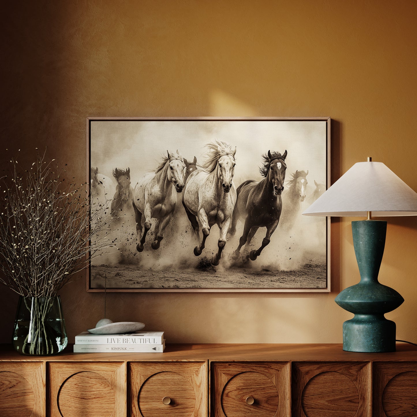 Thunder Hooves Chase Desert Wind