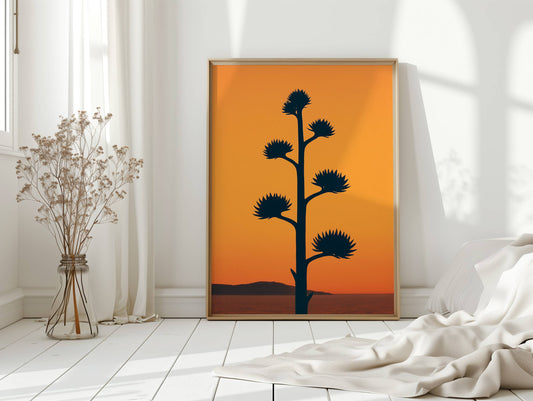 Desert Century Plant Meets Dusk