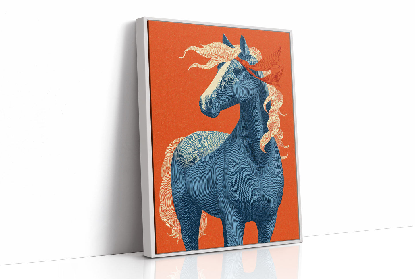 Blue Horse, Fire-Toned Mane