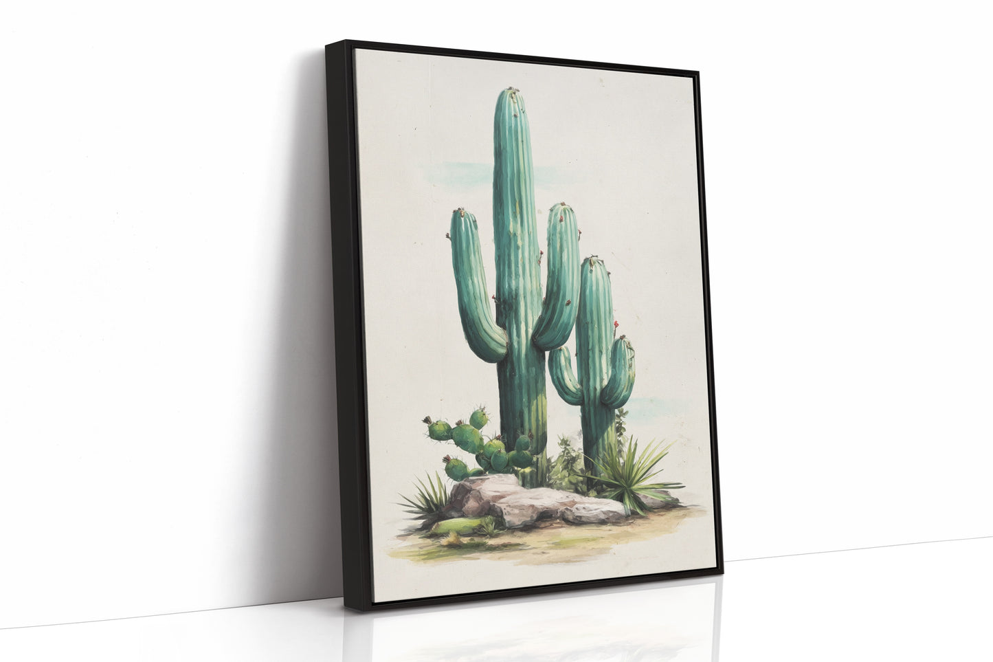 Saguaros Paint The Morning Mint