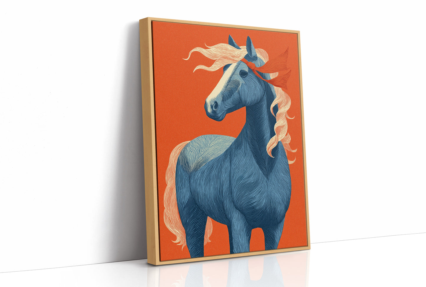 Blue Horse, Fire-Toned Mane
