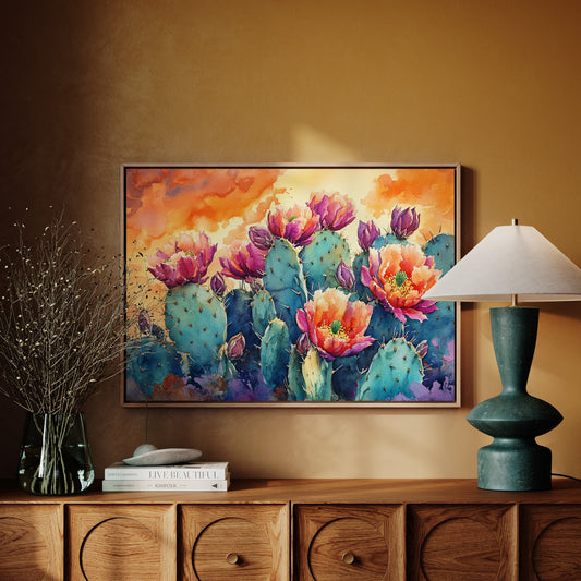 Desert Blooms Paint The Evening Sky