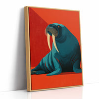 Walrus, Tusks and Crimson Shadow