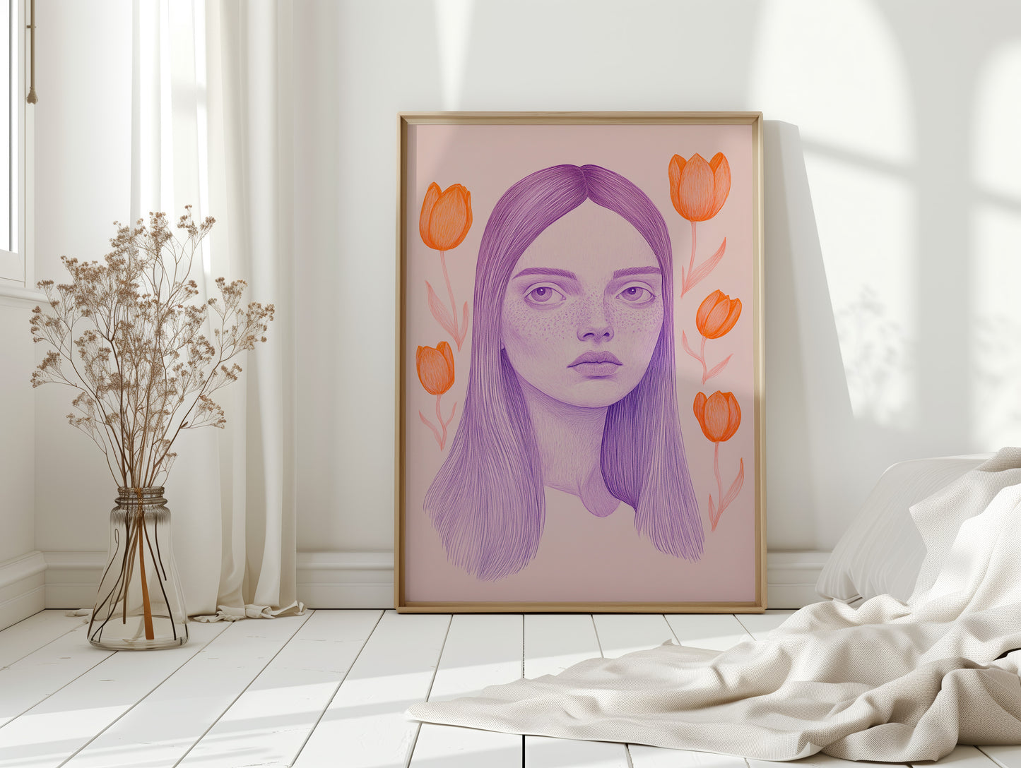 Tulips Dance Through Lavender Dreams