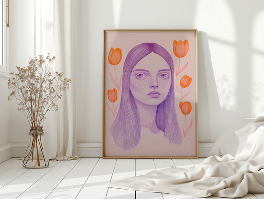 Tulips Dance Through Lavender Dreams