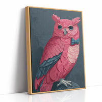 Pink Owl, Dapper in Blue