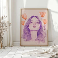 Tulips Dance Through Purple Dreams