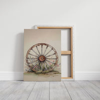 Wagon Wheel Meets Desert Wildflowers