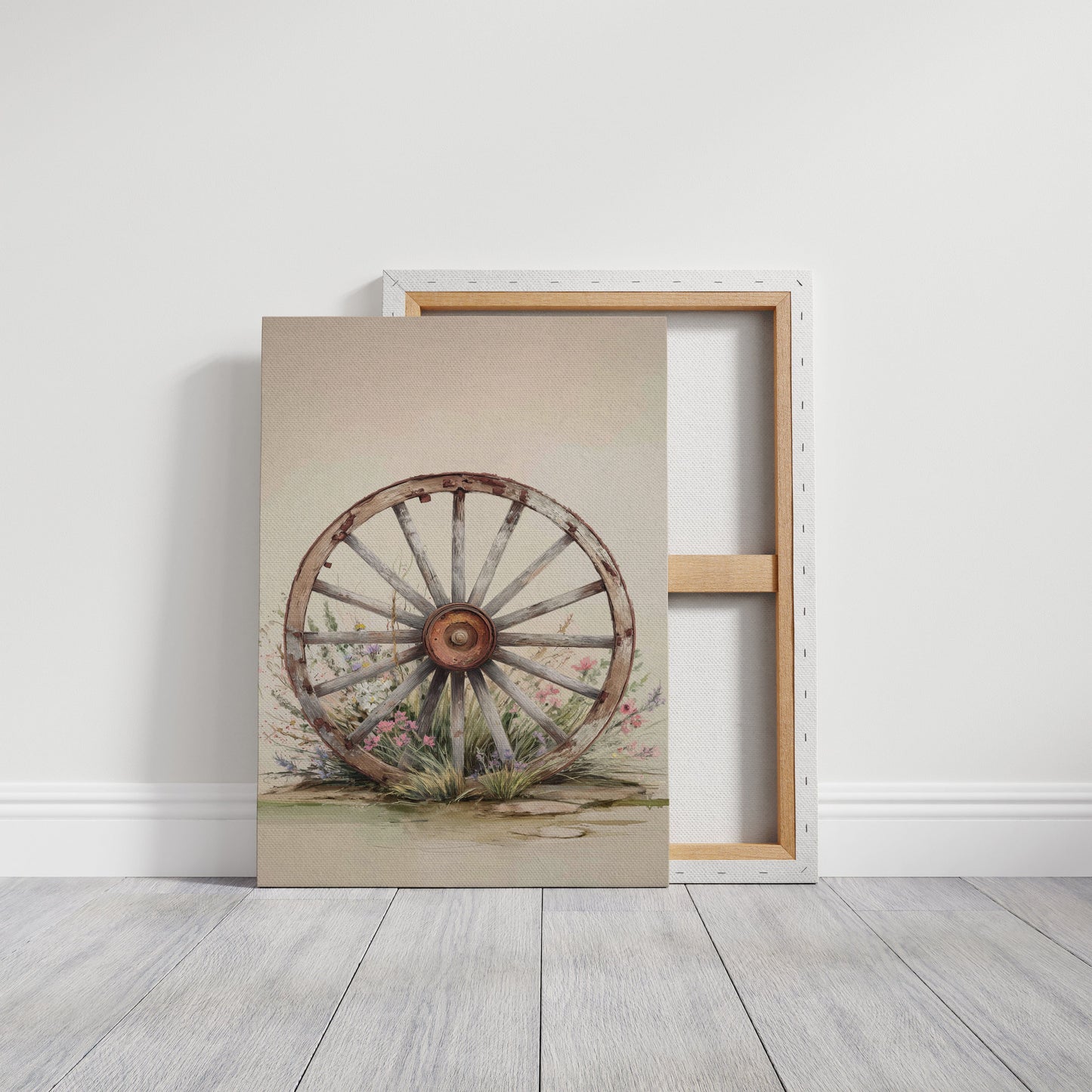 Wagon Wheel Meets Desert Wildflowers