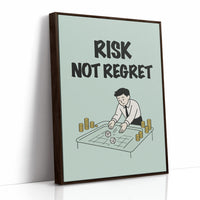 Risk Not Regret Dice Table Art