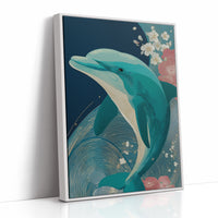 Dolphin Among Cherry Blooms