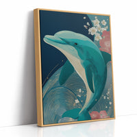 Dolphin Among Cherry Blooms