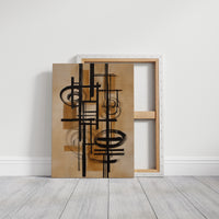 Lines Dance Through Golden Light