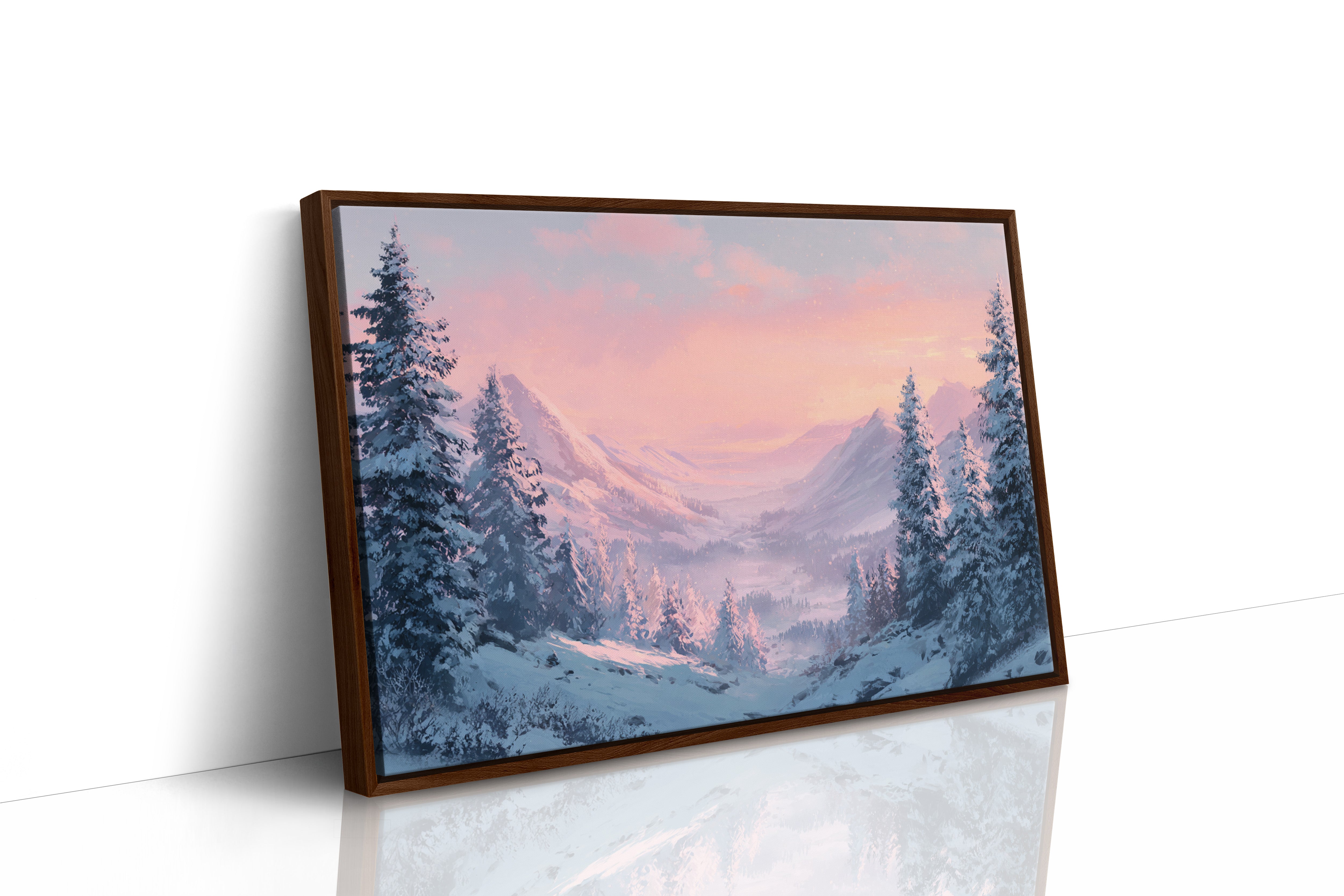 Snow Peaks Blush At Dawn