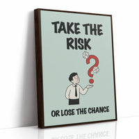 Take the Risk Dice Question Mark Art