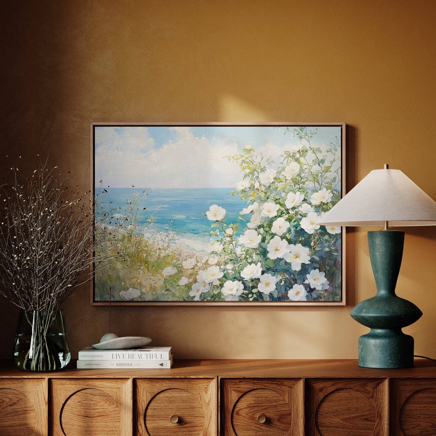 Coastal Roses Dance With Waves