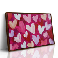 Hearts Dance In Magenta Light