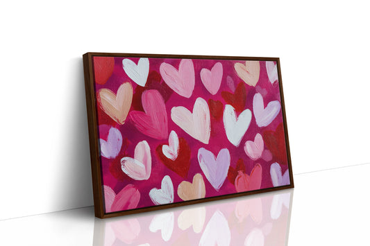 Hearts Dance In Magenta Light