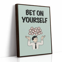 Bet on Yourself Poker Chip Art