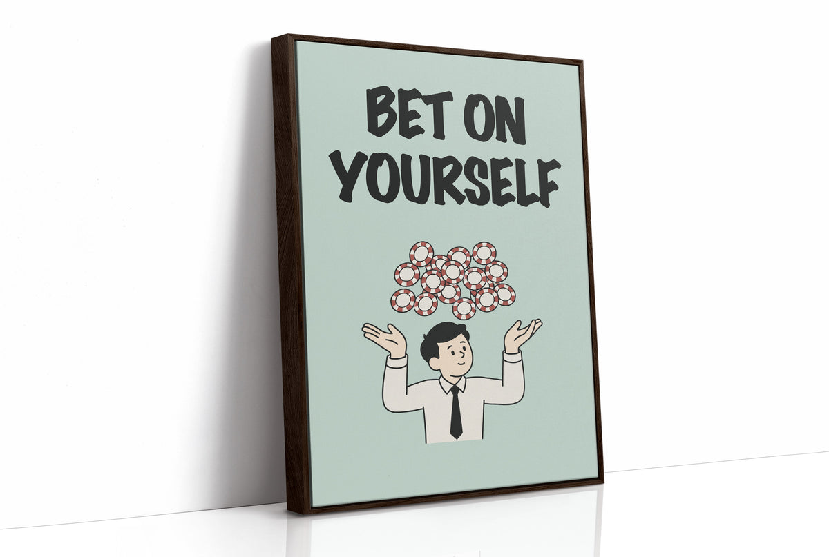 Bet on Yourself Poker Chip Art