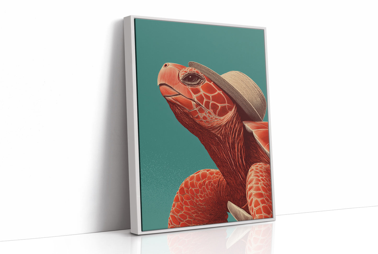 Sea Turtle in a Sun Hat