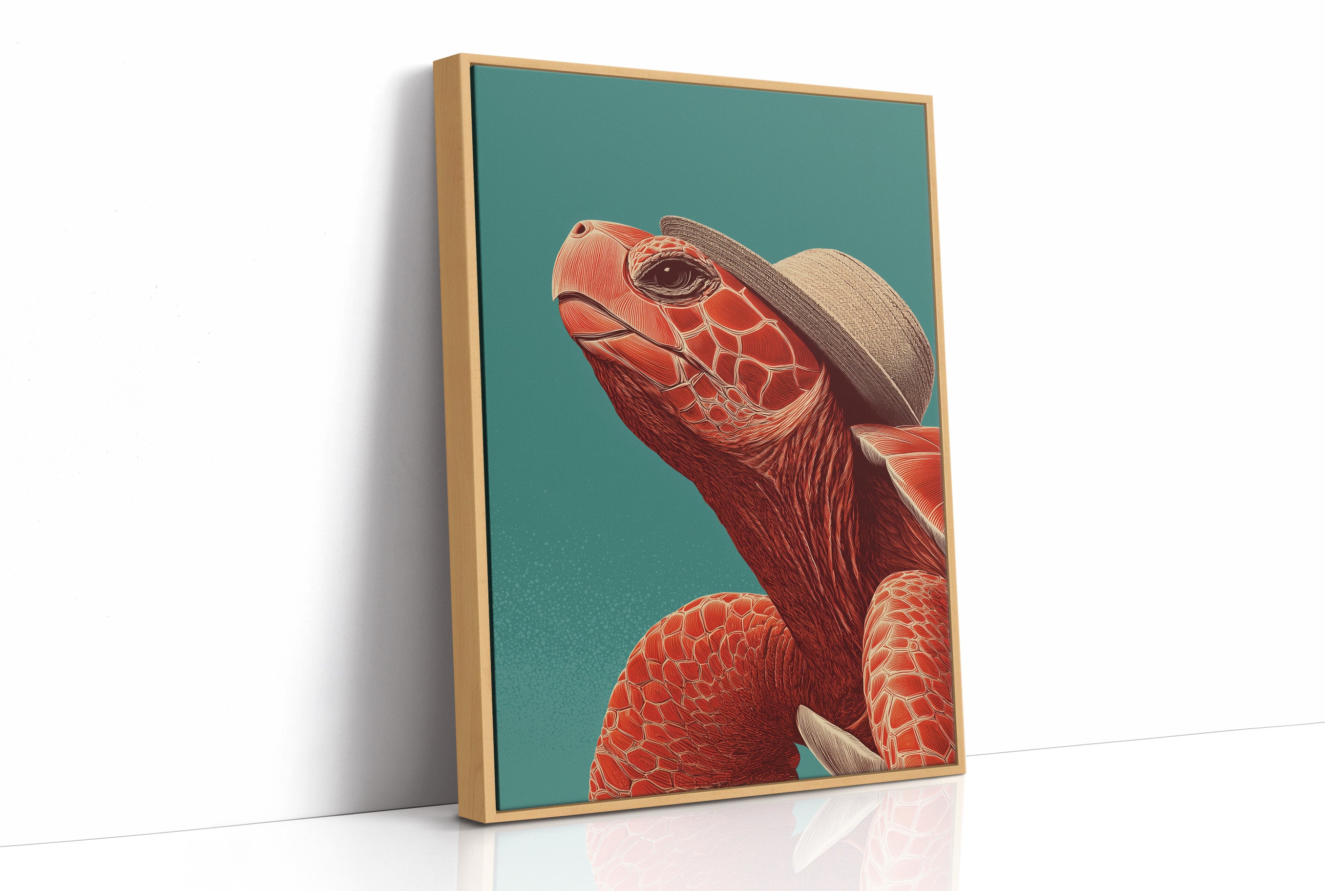 Sea Turtle in a Sun Hat