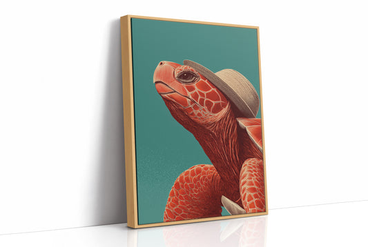 Sea Turtle in a Sun Hat