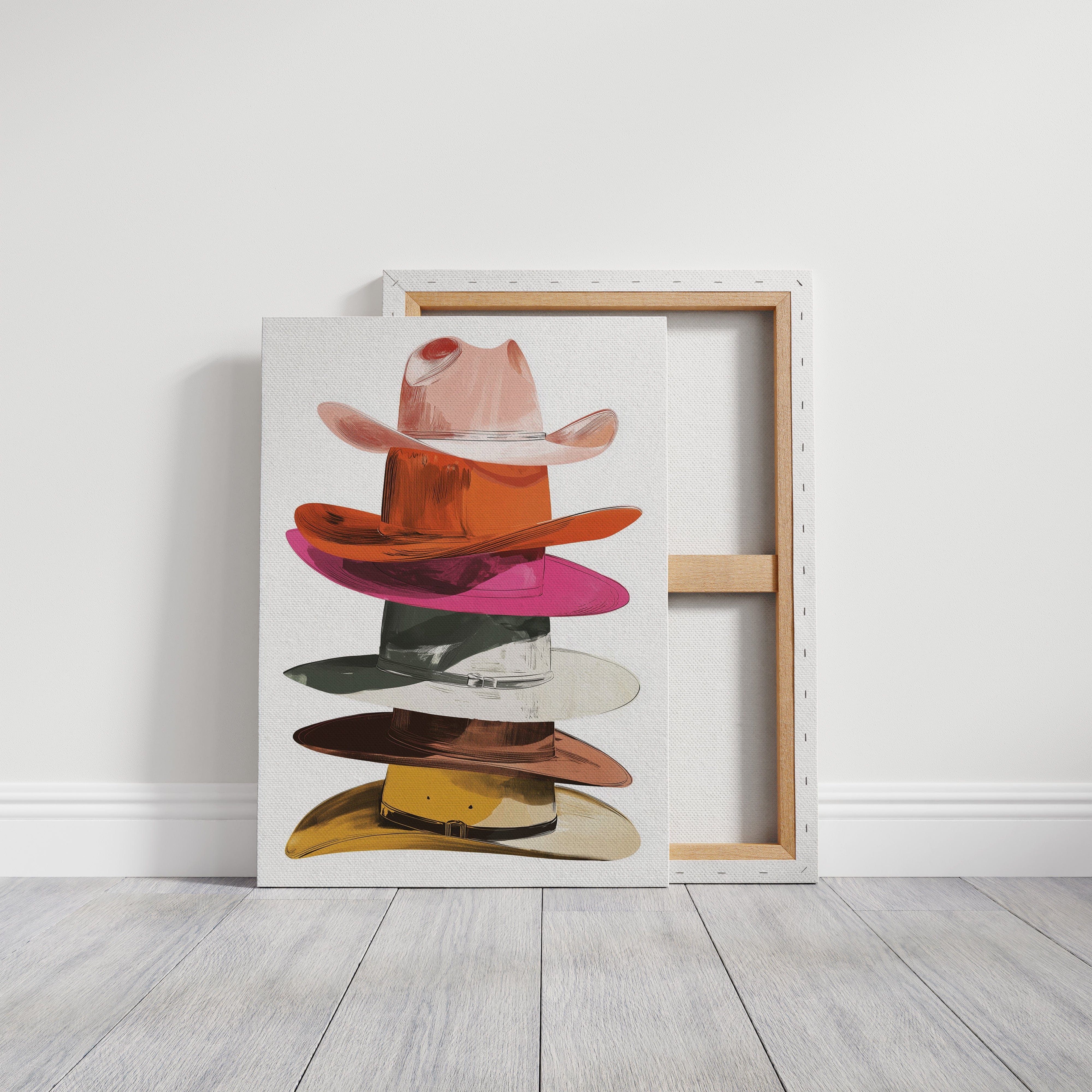 Stacked Stetsons Paint Western Stories