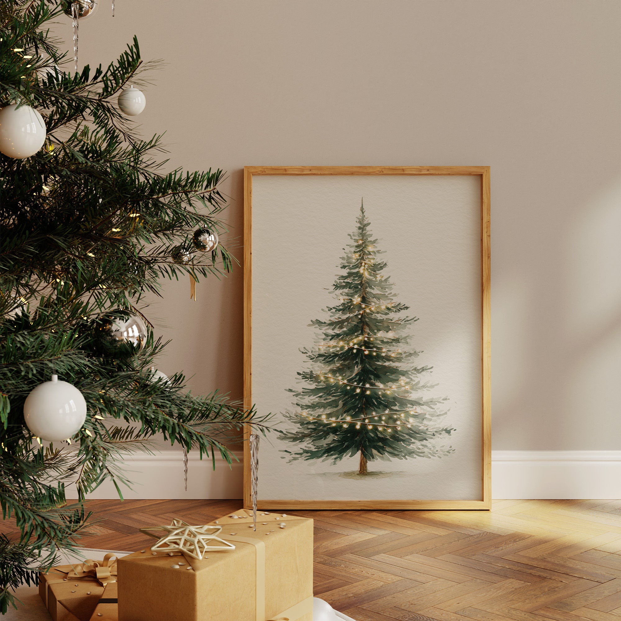 Evergreen Lights Dance Through Winter