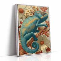Chameleon, Vintage Botanical Study