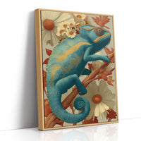 Chameleon, Vintage Botanical Study