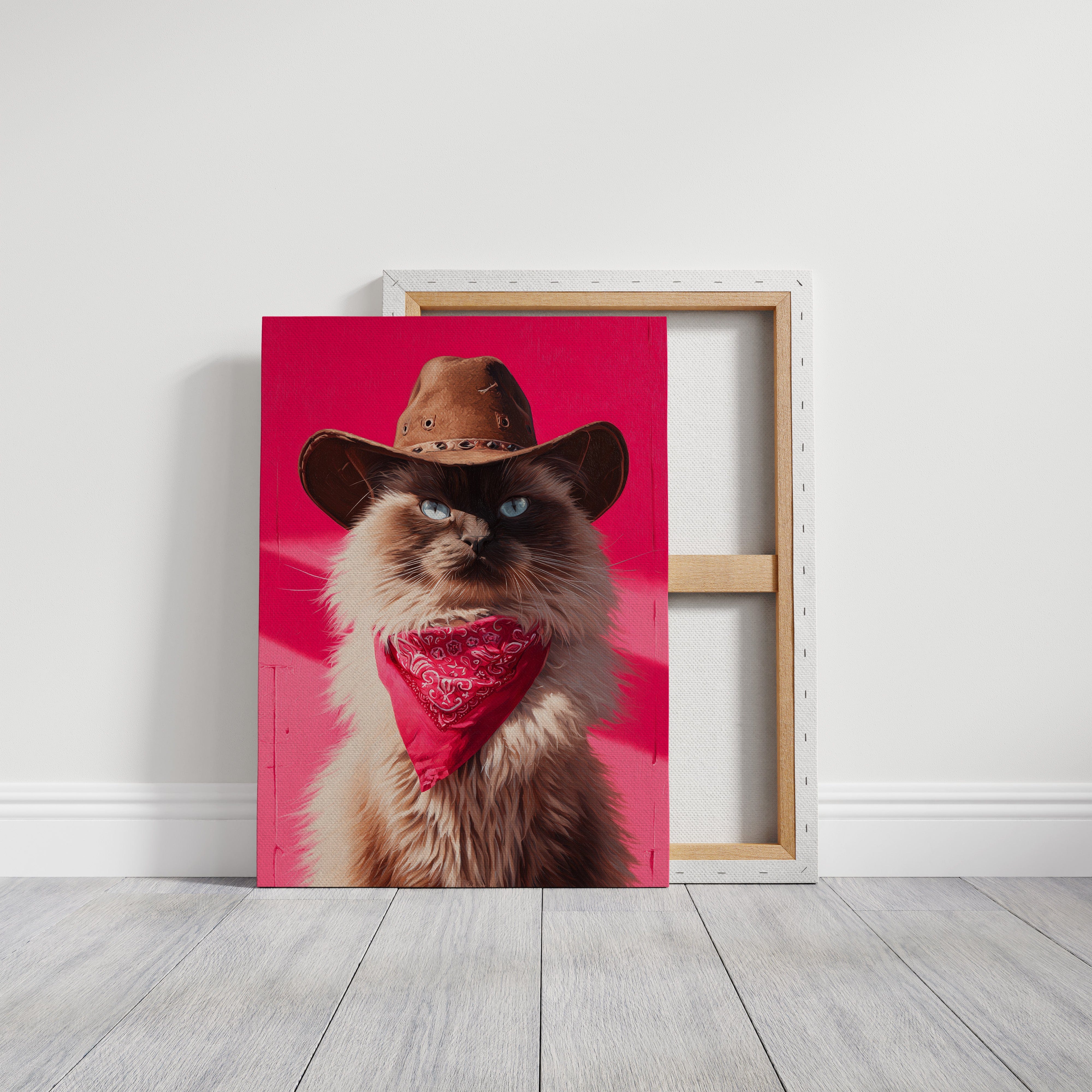 Feline Sheriff Rules Pink Mountains