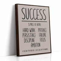 Success: Price of Entry Typography