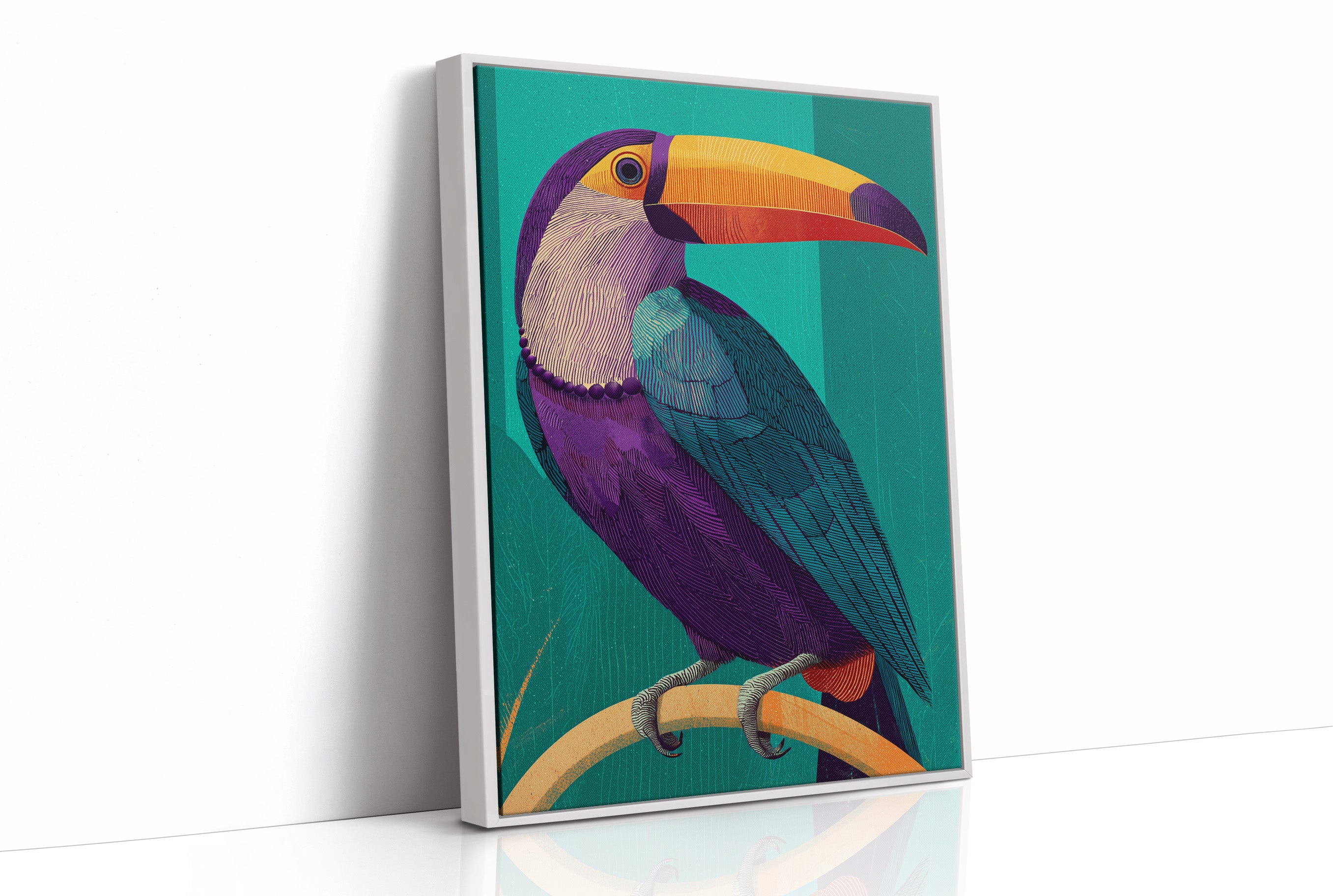 Toucan, Teal and Plum