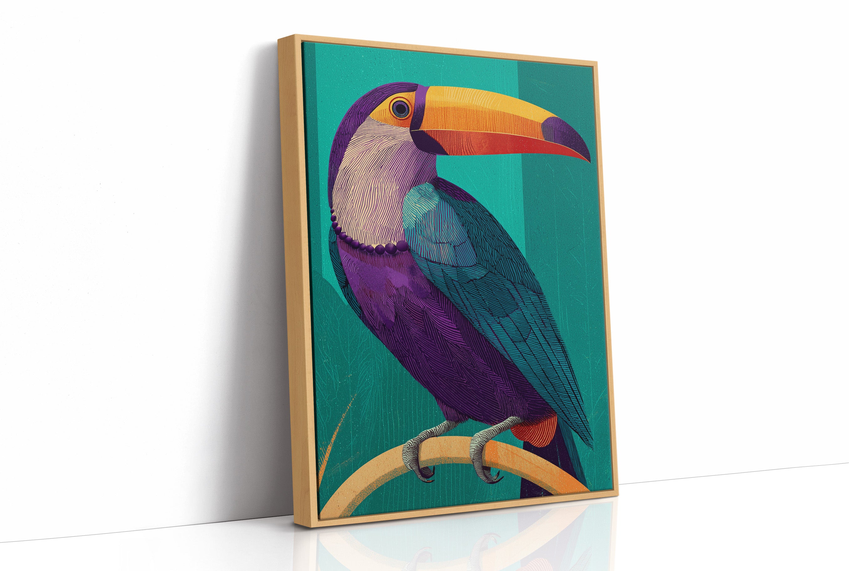 Toucan, Teal and Plum