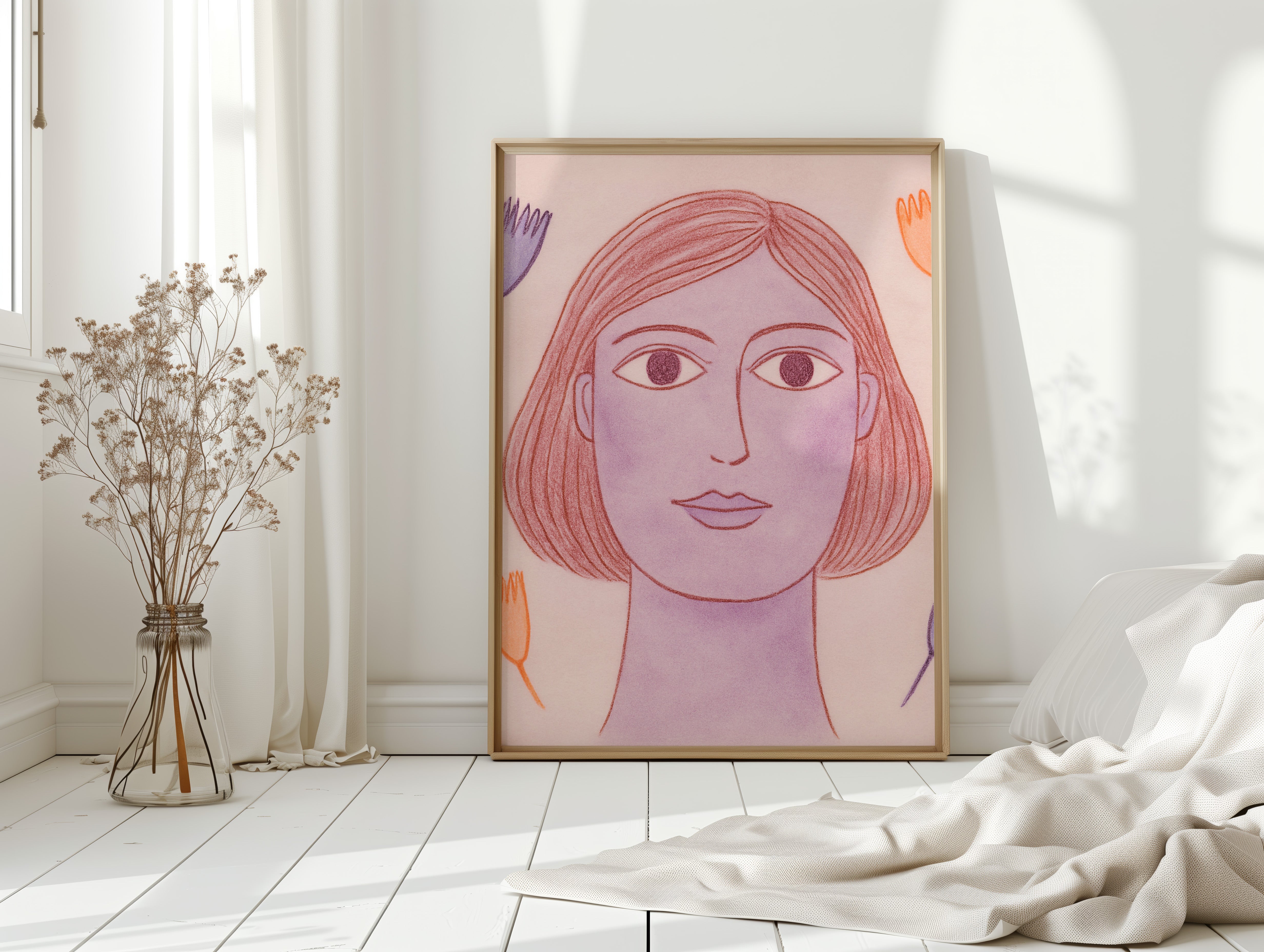 Desert Meets Modern Portrait Pink