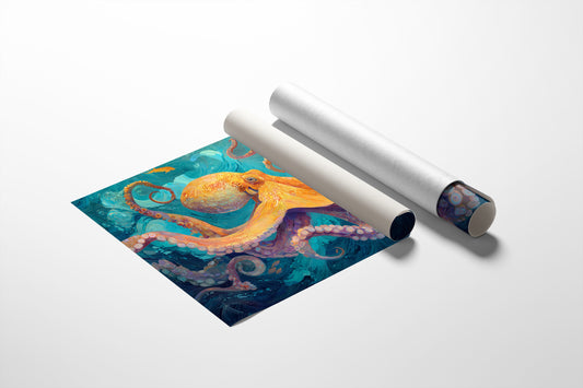 Copper Tentacles Dance Through Turquoise