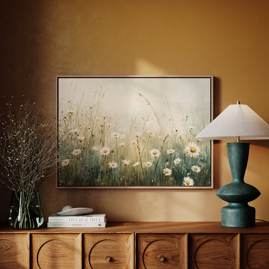 Morning Light Dances Through Daisies