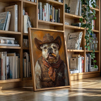 Bulldog Sheriff with a Cigar and Scowl