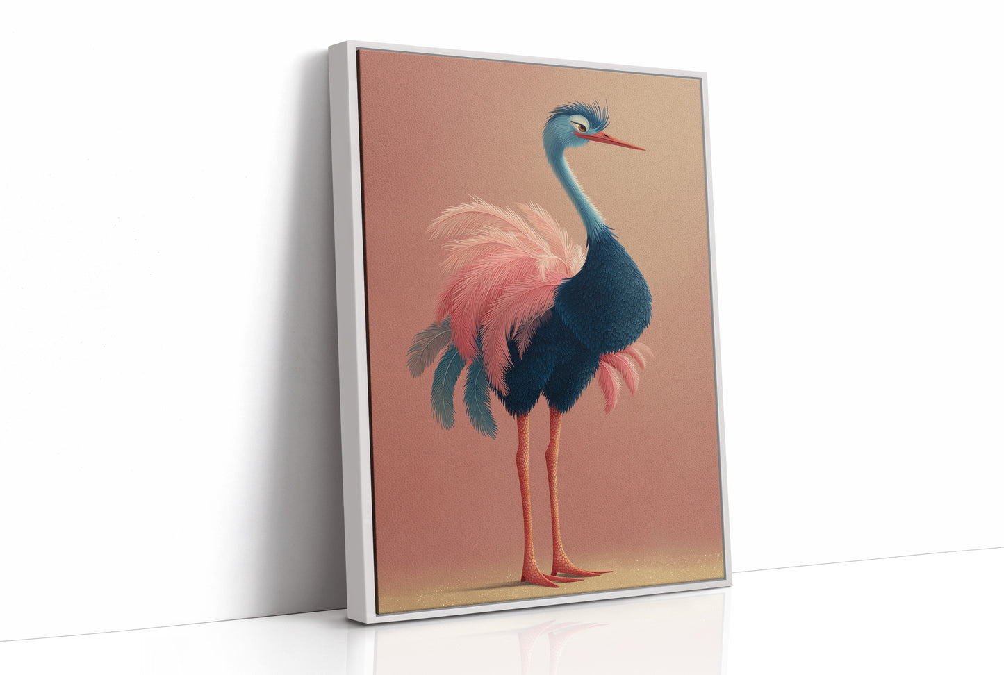Sleepy Ostrich, Feathers Aflutter