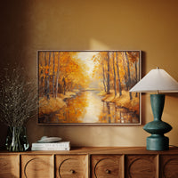 Autumn River Carries Golden Stories