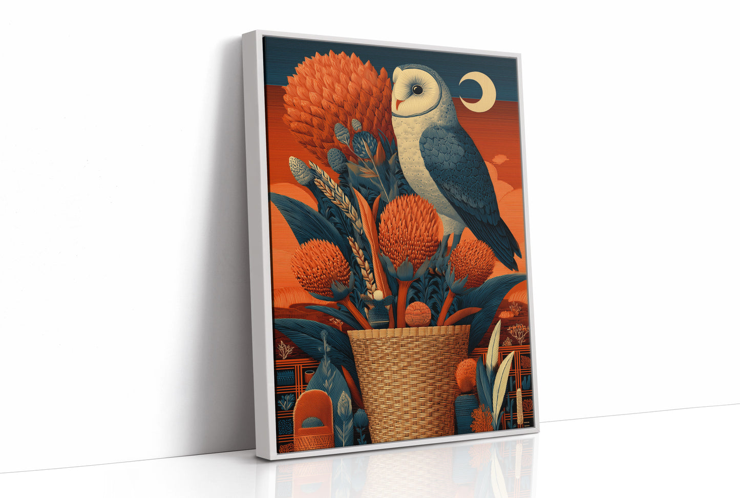 Barn Owl, Desert Moon Basket