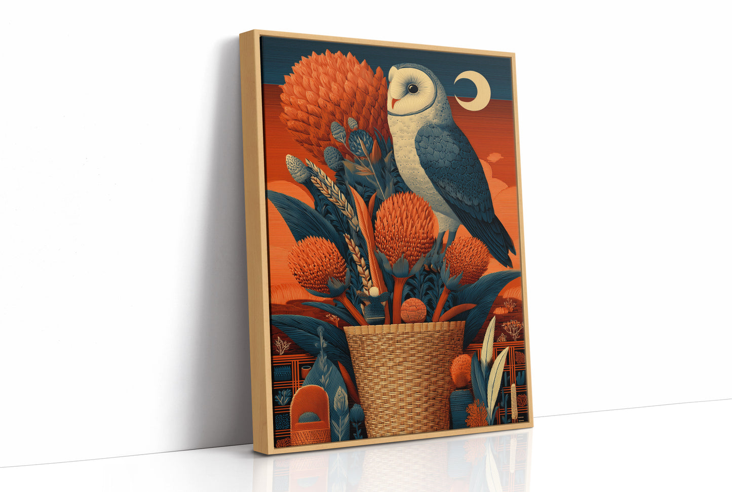 Barn Owl, Desert Moon Basket