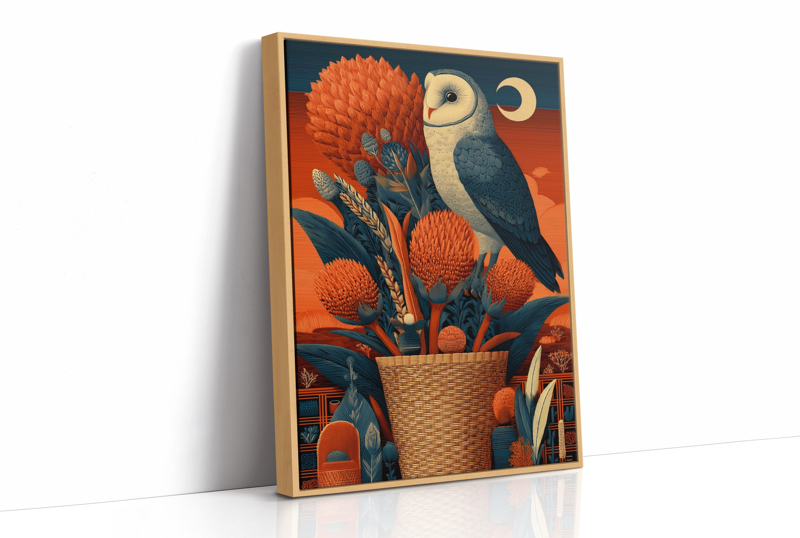Barn Owl, Desert Moon Basket