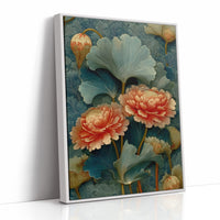 Coral in a Sea of Teal