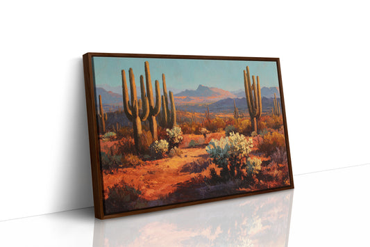Copper Light Bathes Desert Giants